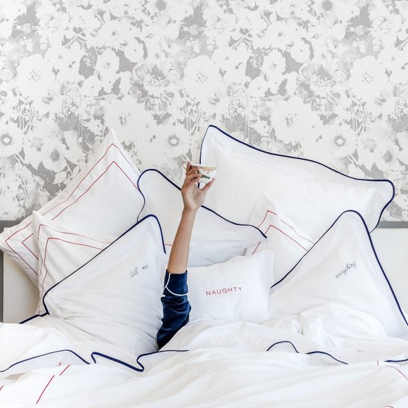 NWT Hill House Home "Waverly" king Top Sheet in Dusty Pink - Picture 7 of 8